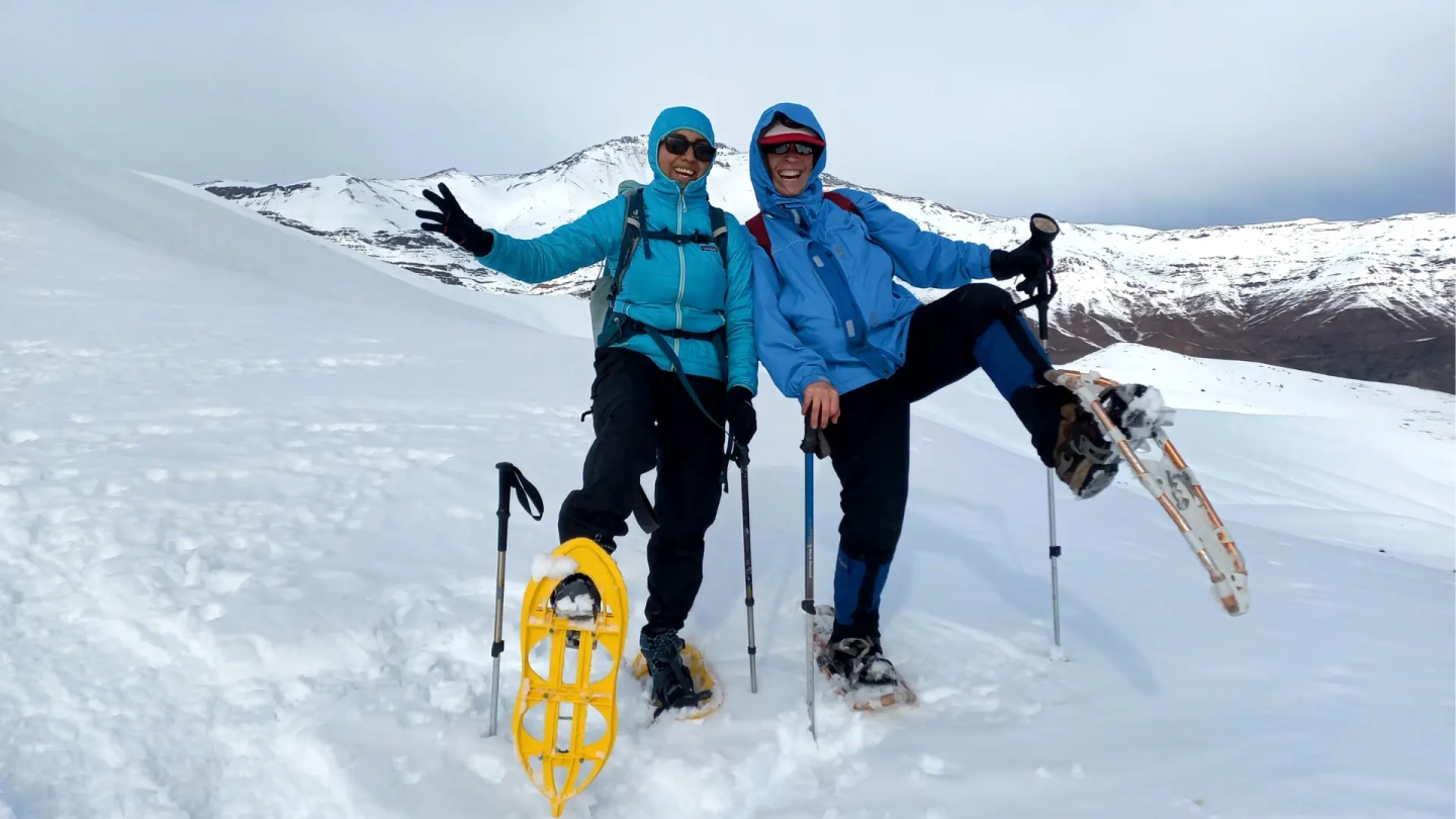 Trekking con Raquetas en Cajón del Maipo desde Santiago