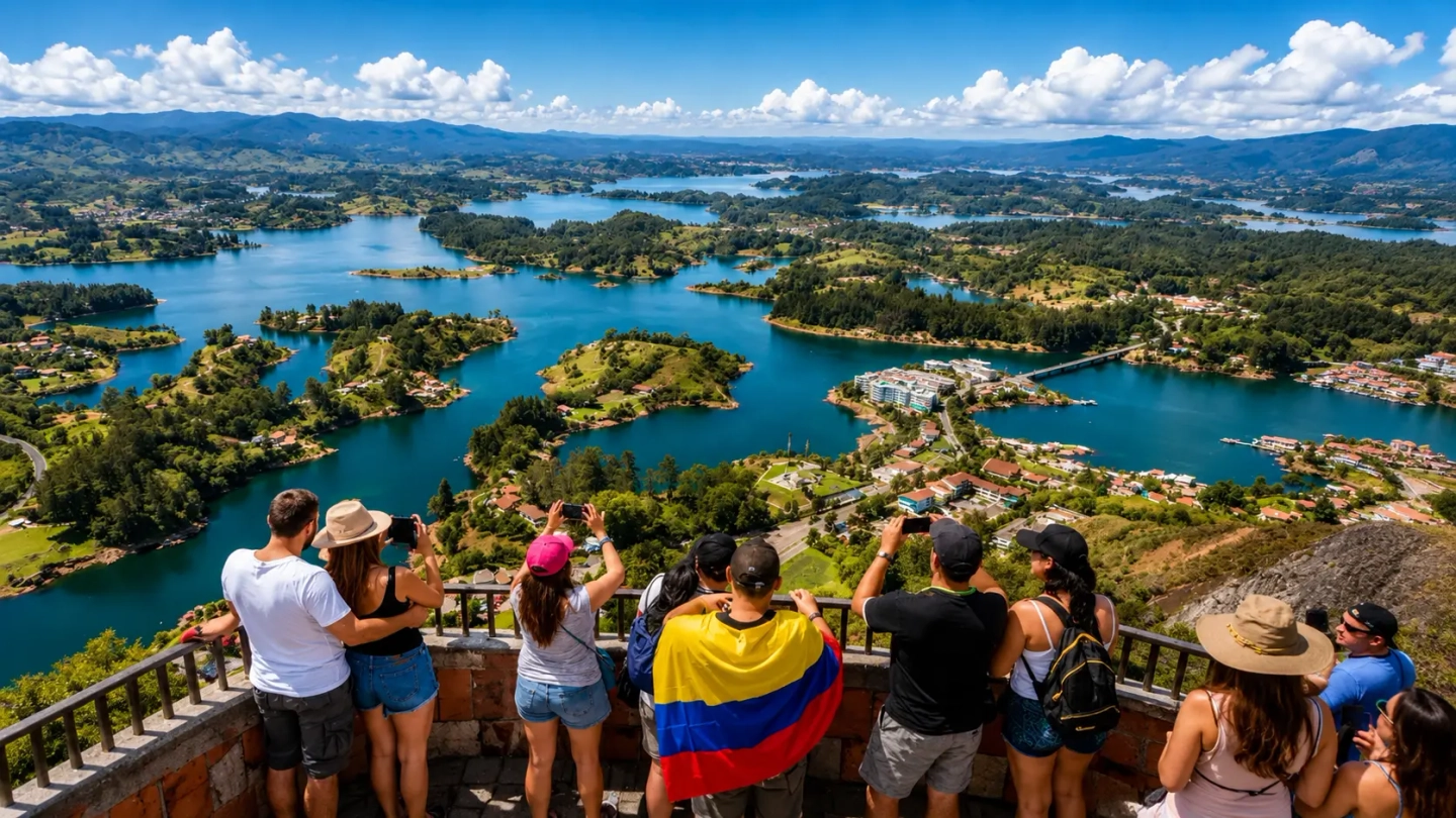 Tour a Guatapé con Crucero Rumbero y Almuerzo Típico desde Medellín