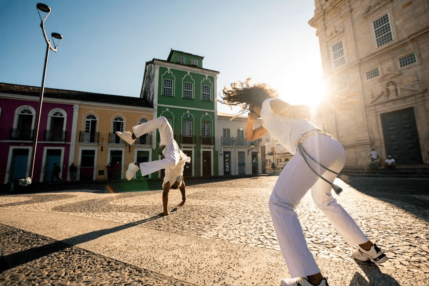 Aula de capoeira em Salvador