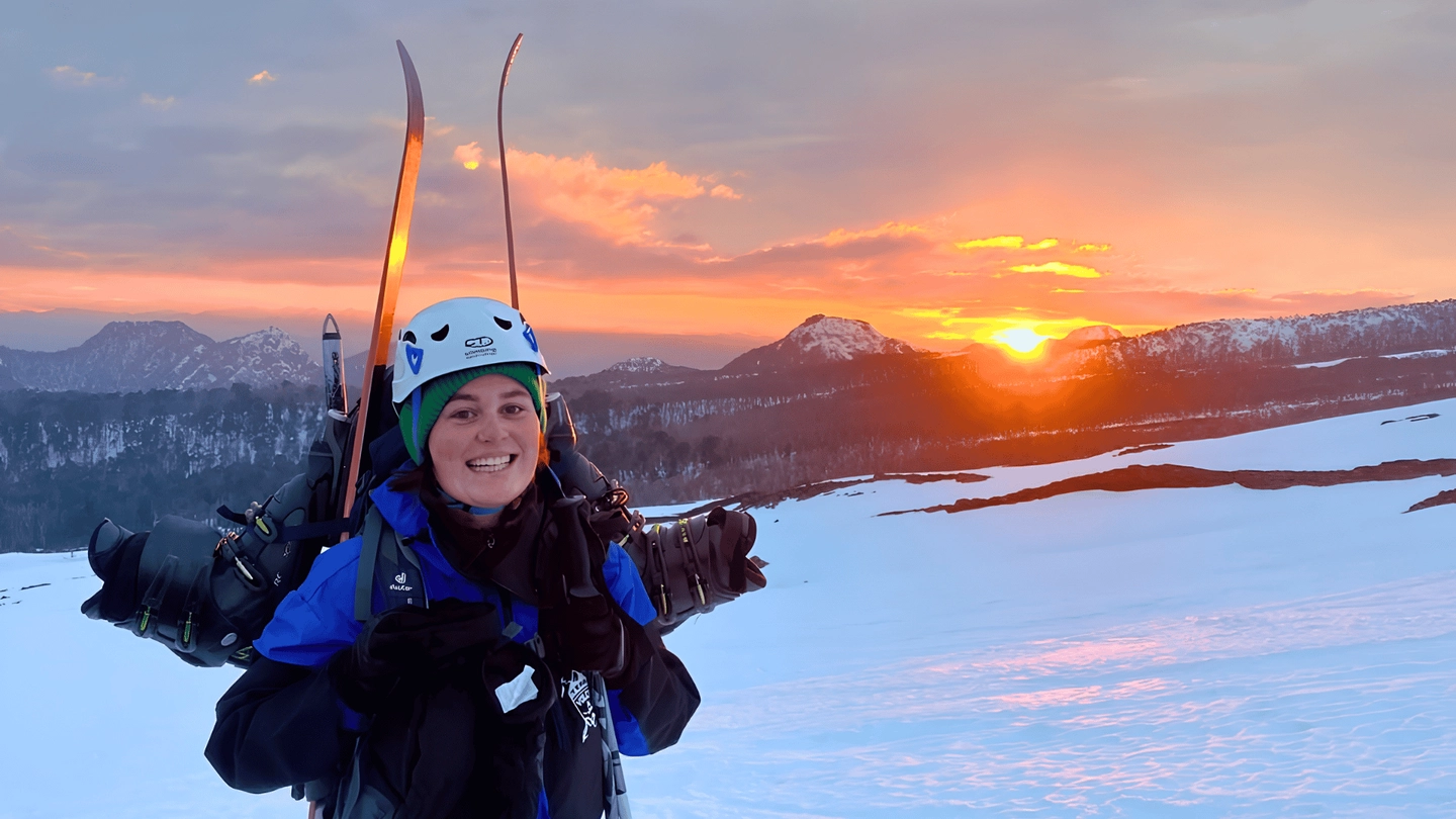Ski randonnée en el Volcán Villarrica desde Pucón