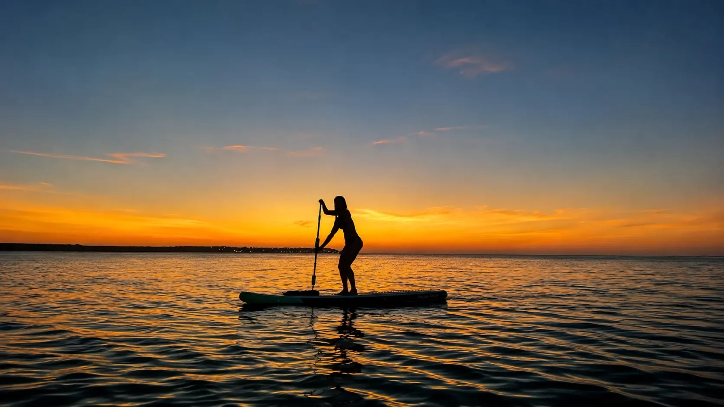 Paddlee Board al atardecer