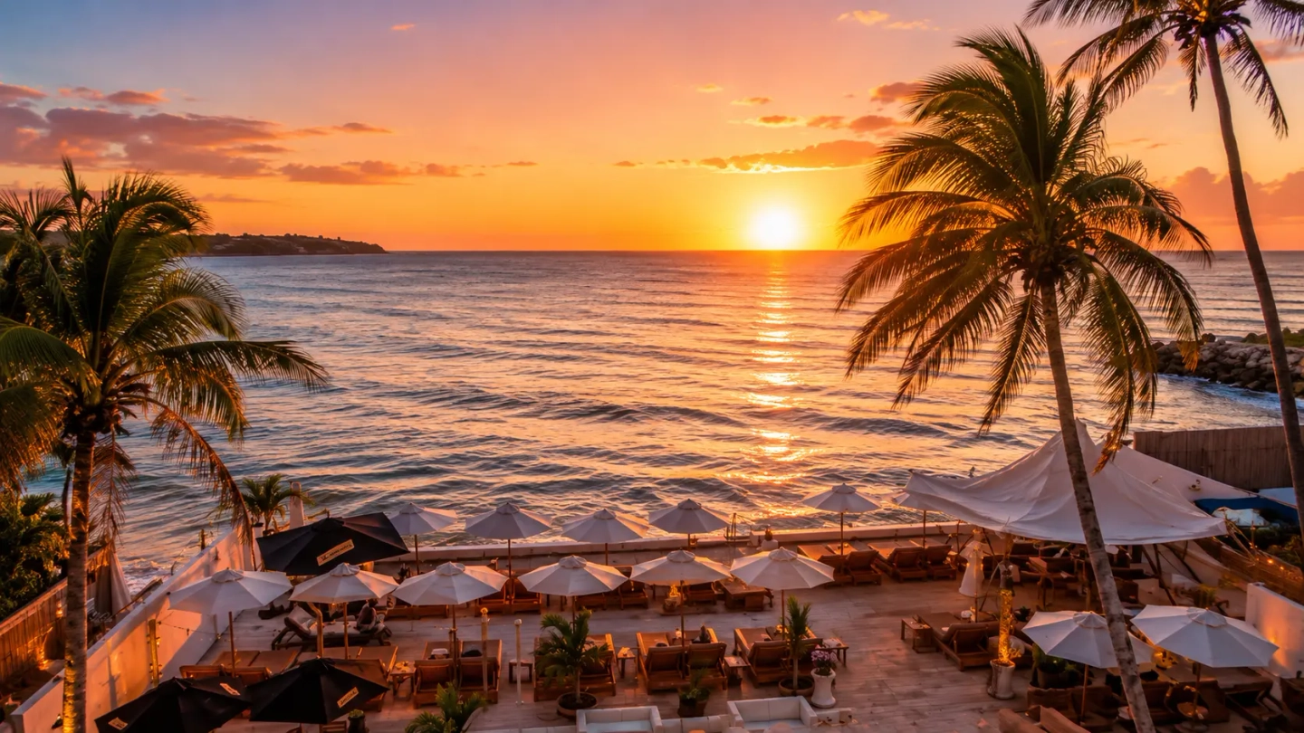 Sunset en Wala Beach CLub