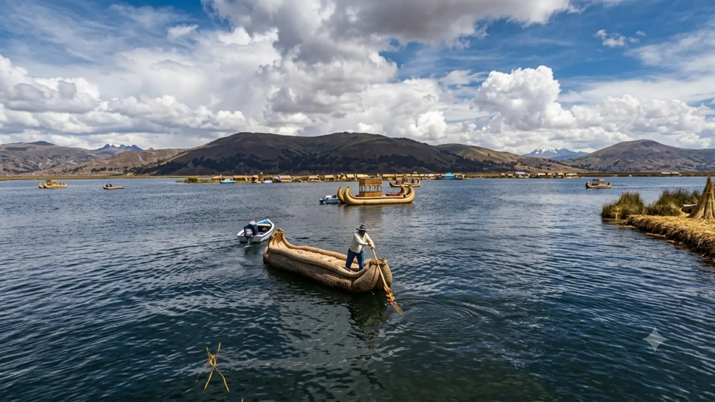 Puno: Medio Día Islas Flotantes de los Uros + Amantani + Guía Español/Inglés