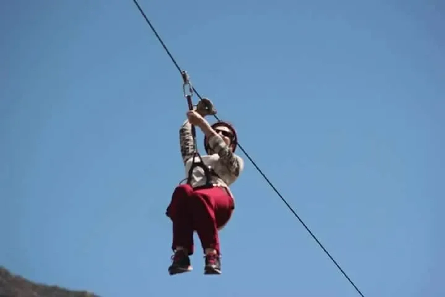 Tirolesa en Parque de Agua en Termas de Cacheuta