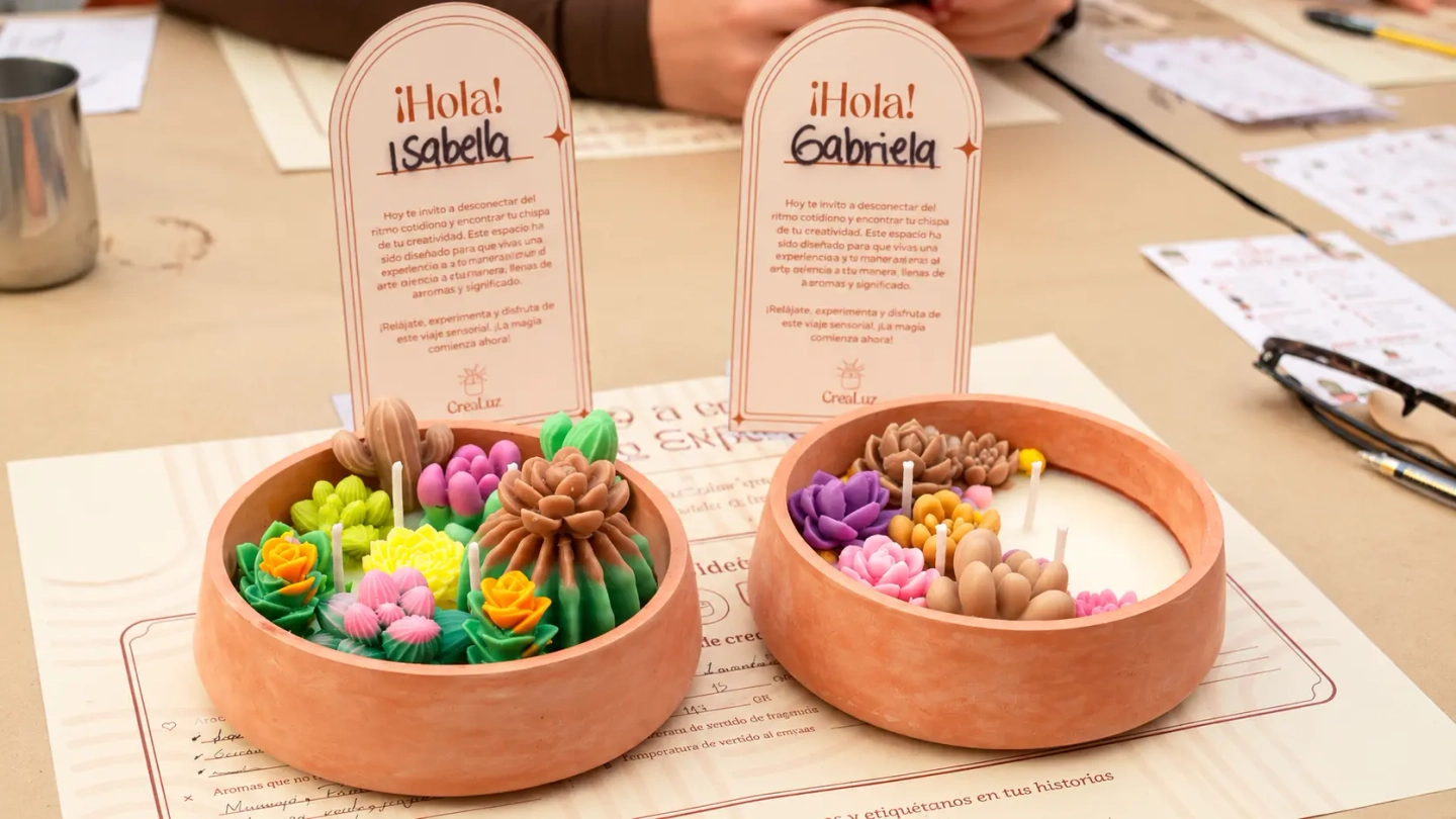 Taller creación velas (3 opciones)