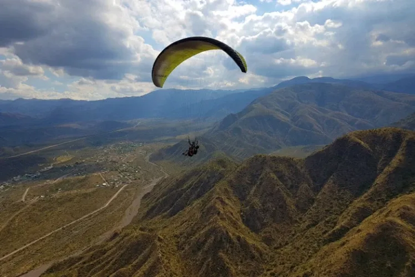 Vuelo Tradicional en Parapente Cerro Arco Mendoza