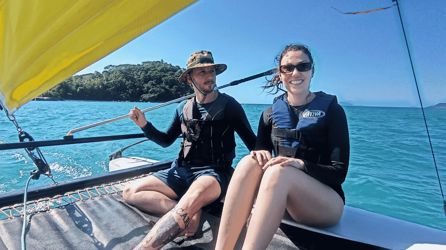 Aula de barco a vela classe catamarã e monotipo