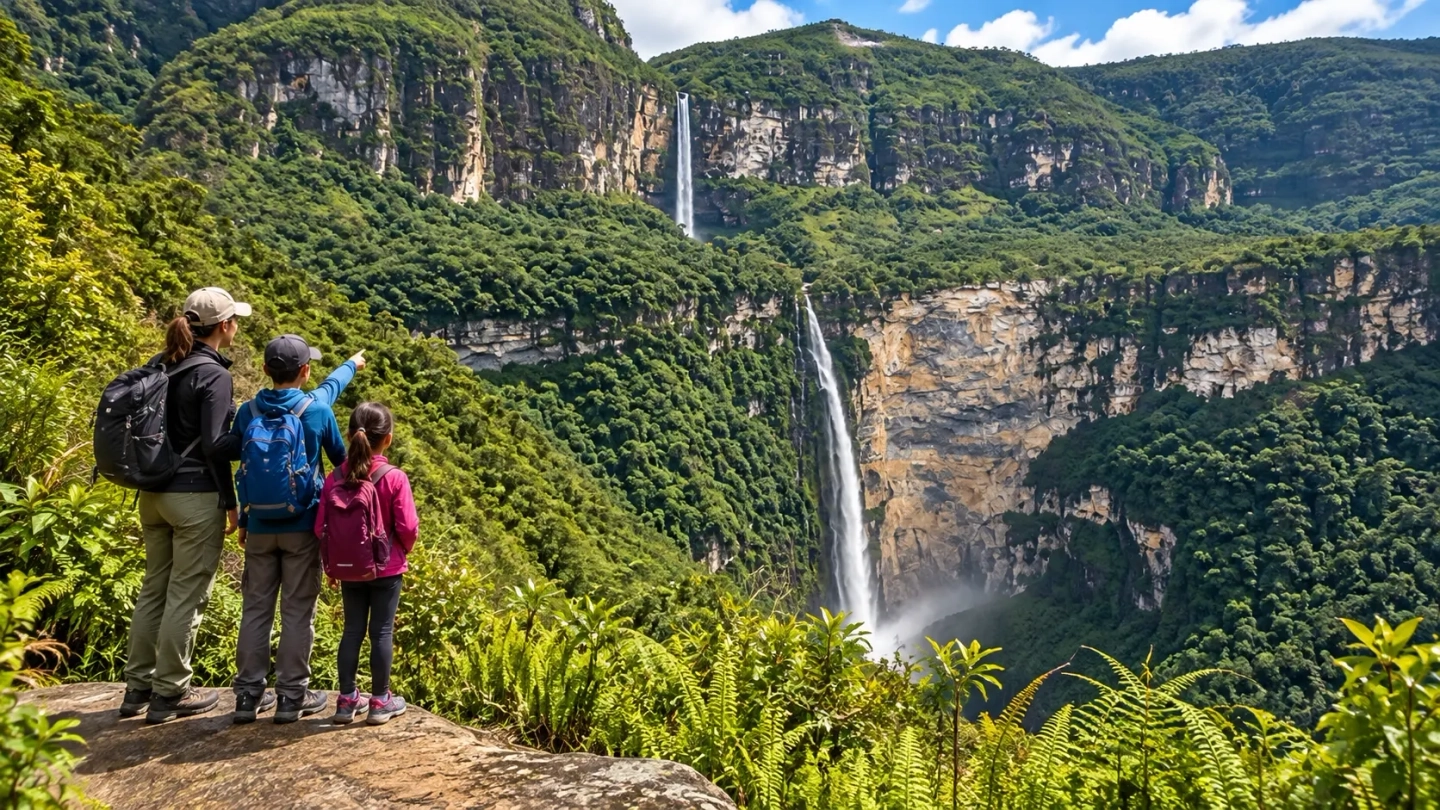 FULL DAY TREK CATARATA DE GOCTA DOS CAIDAS (cerro el Tigre)