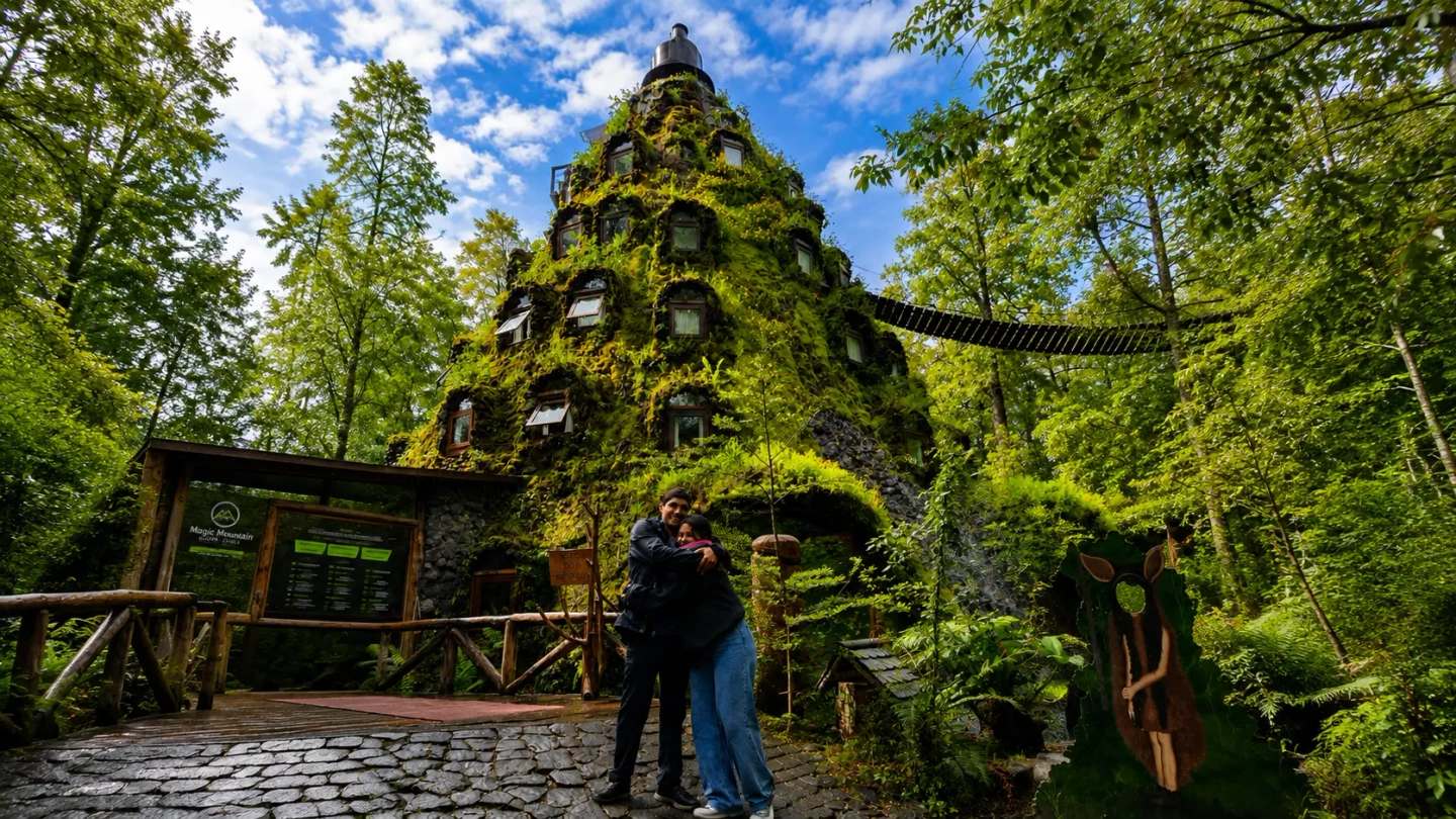 Tour a Huilo Huilo desde Pucón, Villarrica o Lican Ray : Naturaleza y Cascadas