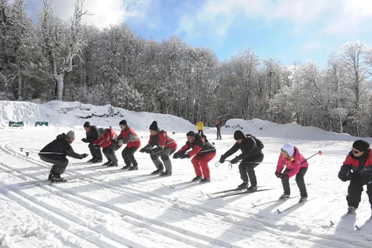 Clase Grupal de Esquí Nórdico en Bariloche
